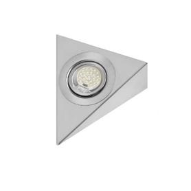Single Triangular LED Under Unit Light: Satin Nickel