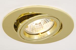 GU10 Tilt & Swivel Cast Downlight - Brass