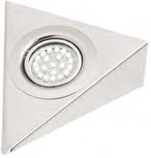 Single Triangular LED Under Unit Light: Chrome 