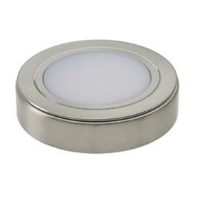 Mains 240v LED Under Unit Light, Round, Satin, Cool White