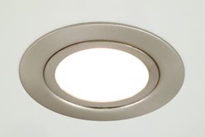 Low Voltage Recess Cabinet Light - Satin Chrome