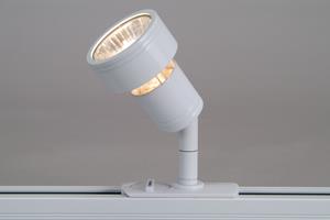 White GU10 Spot Track Light - Round