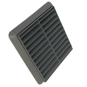 Anthracite Grey Fixed Grille RAL 7016 Grey Flyscreen 4" / 100mm