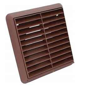 Fixed Grille With Flyscreen Brown 5" / 125mm