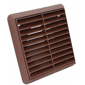 Fixed Grille With Flyscreen Brown 6" / 150mm