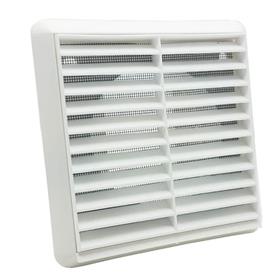 Fixed Grille With Flyscreen White 6" / 150mm